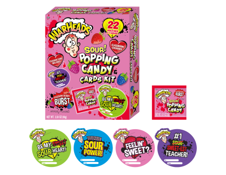 Warheads 22ct. SOUR Popping Candy Classroom Exchange Box 2.33oz.