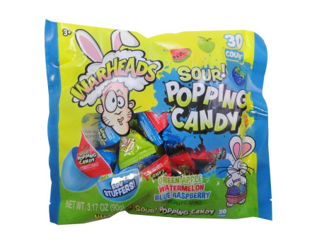 Warheads Warheads Easter SOUR 30ct. Popping Candy Laydown Bag 3.17oz.