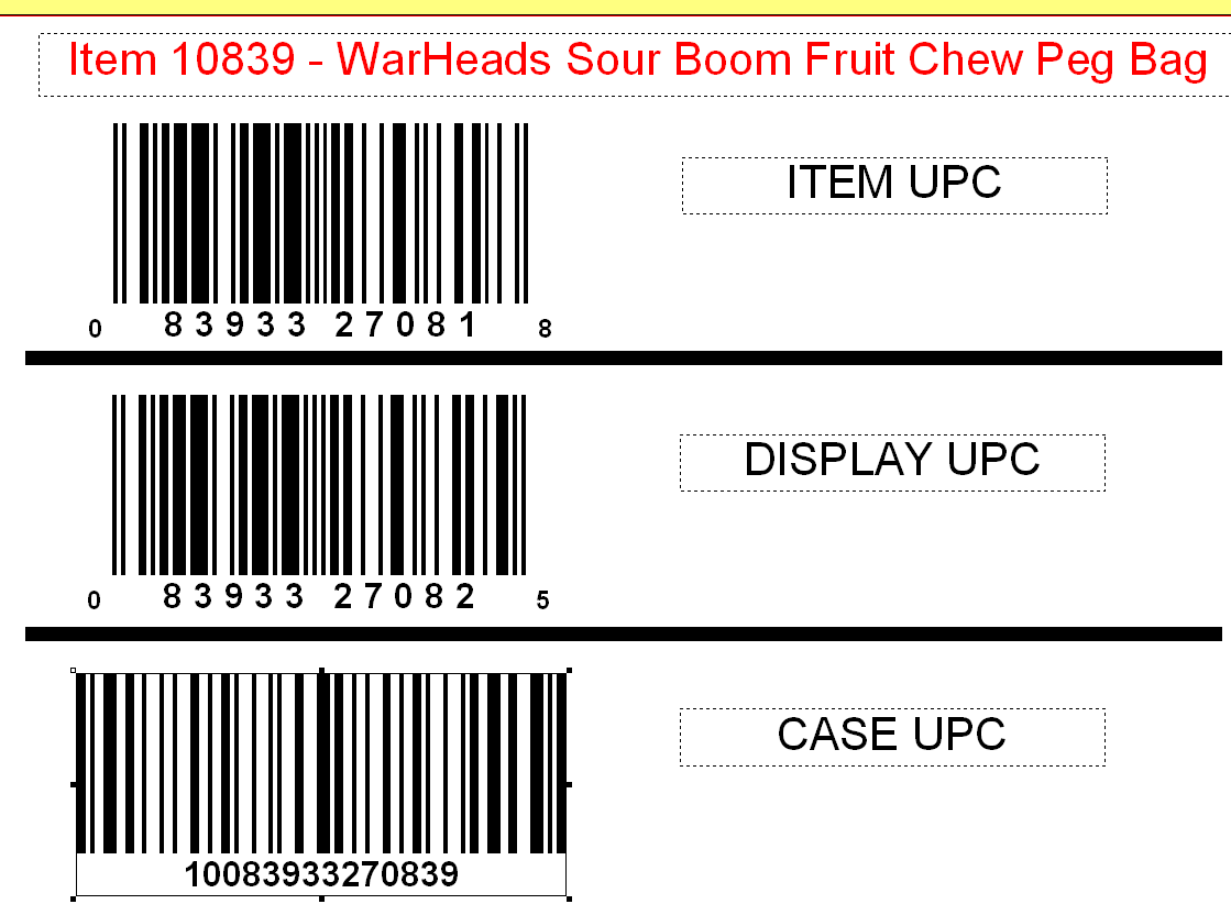 WarHeads WarHeads MEGA SOUR BOOMS Fruit Chew Peg Bag 2.5oz. 