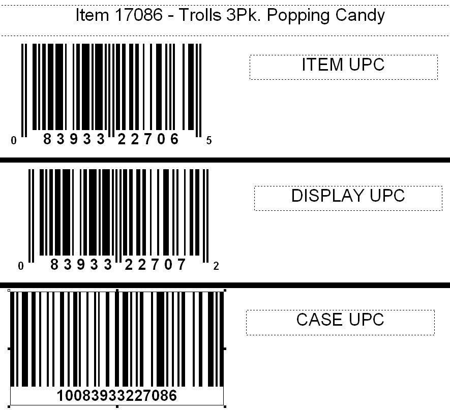  Trolls 3Pk. Popping Candy