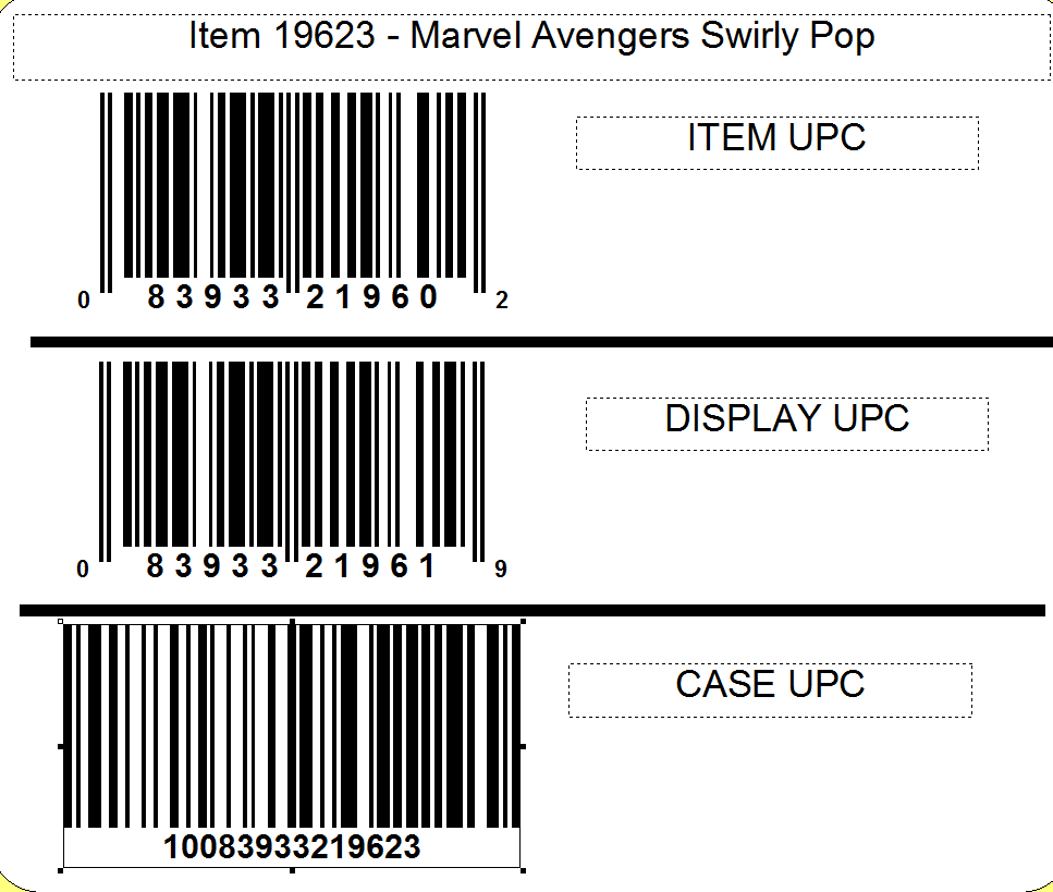 Marvel  Marvel Avengers Taffy Swirly Pop