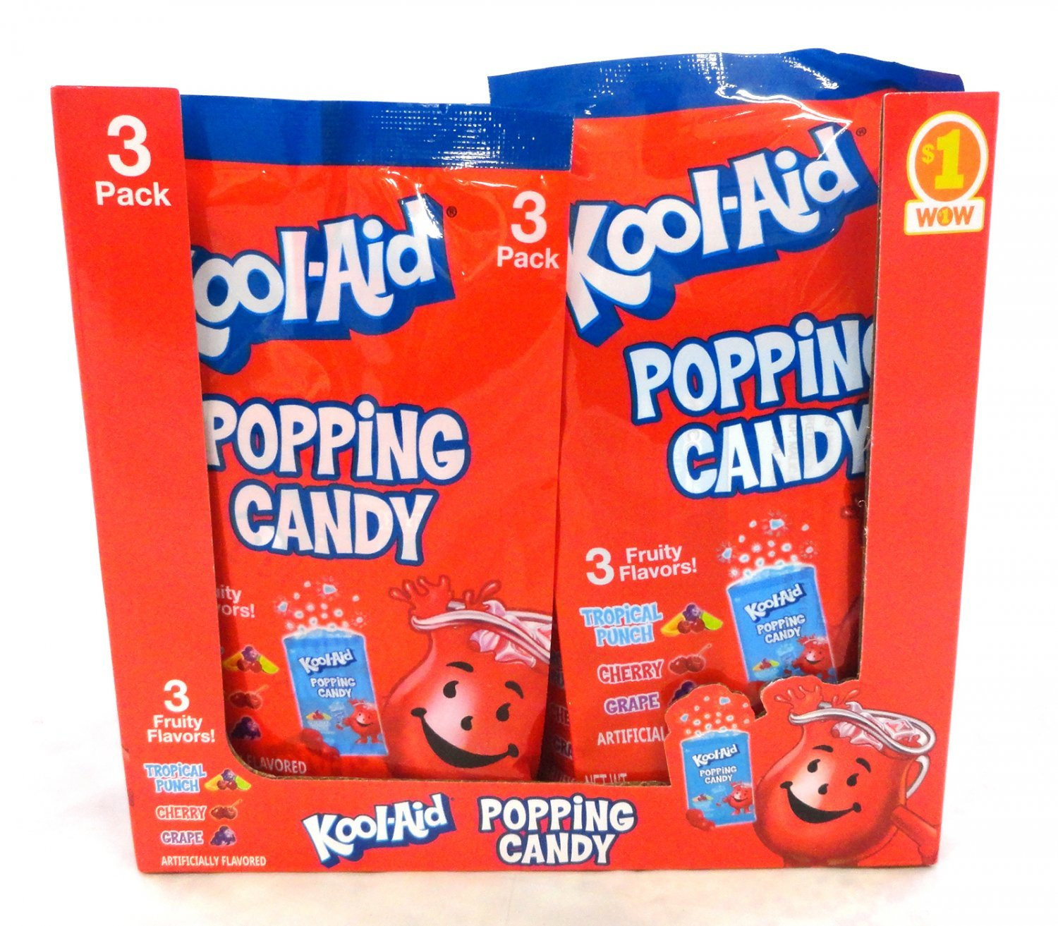 Kool-Aid Kool-Aid 3Pk. Popping Candy Peg Bag 