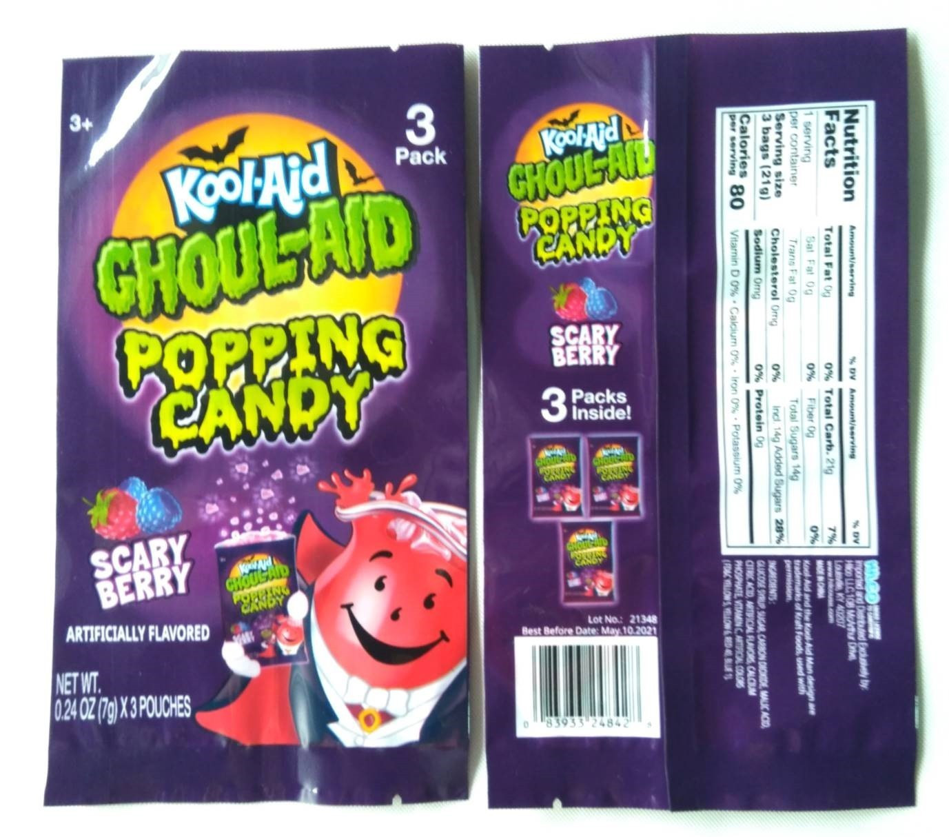 Kool-Aid Ghoul-Aid 3Pk. Popping Candy