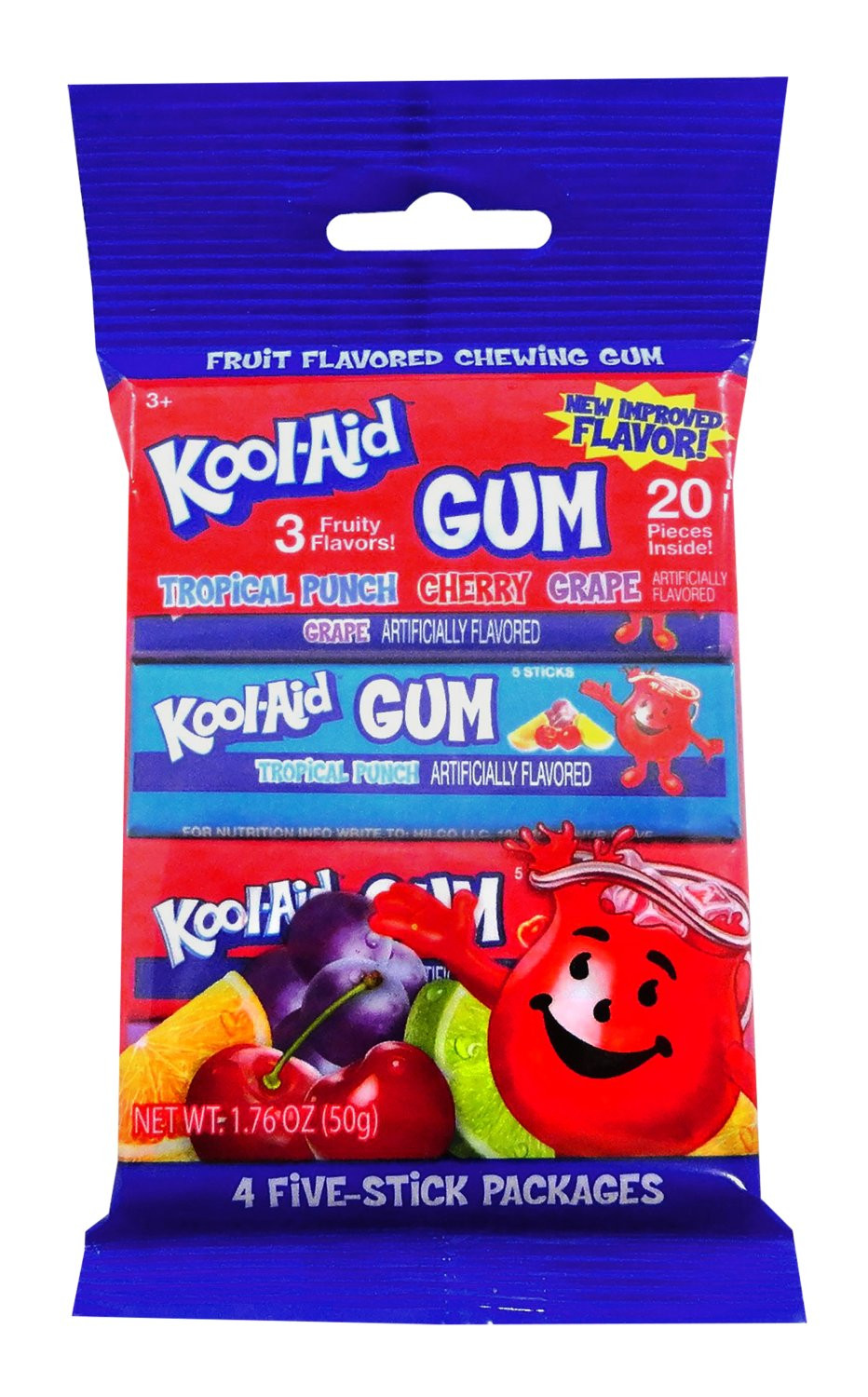 Kool-Aid Kool-Aid 4Pk. Stick Gum Peg Bag