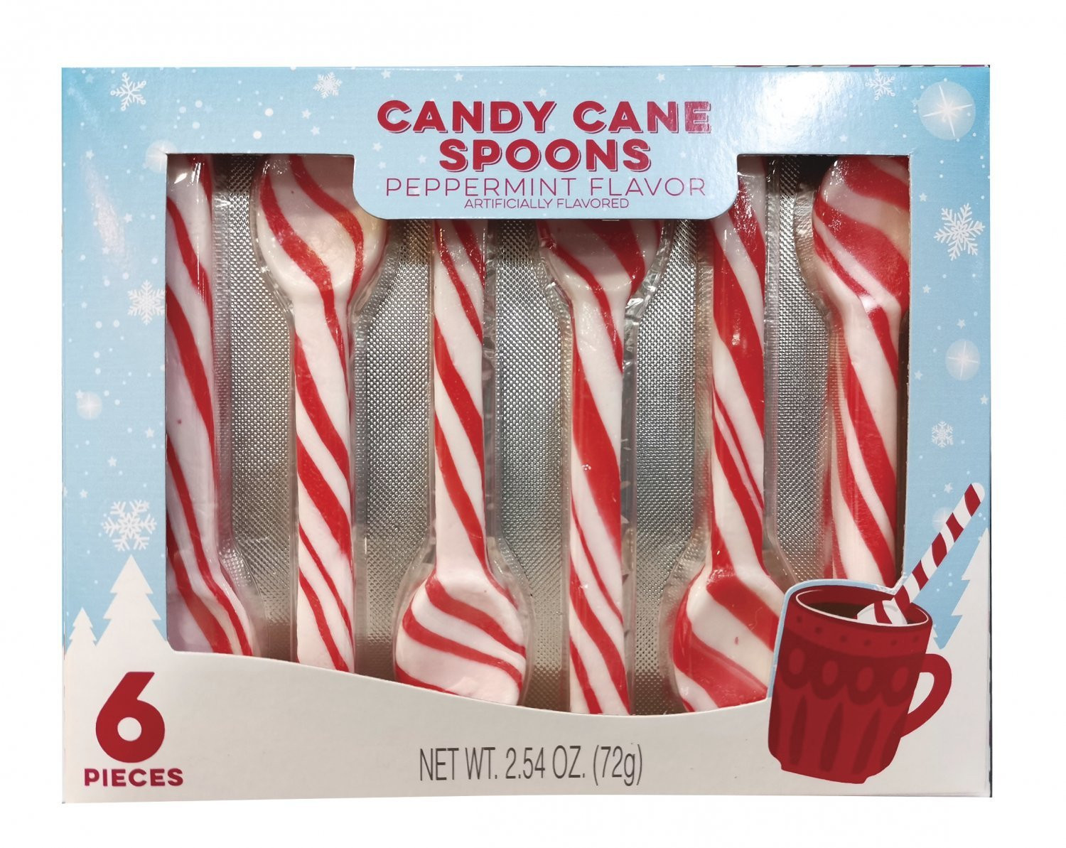 Hilco Holiday Peppermint Candy Spoons 6ct. Box