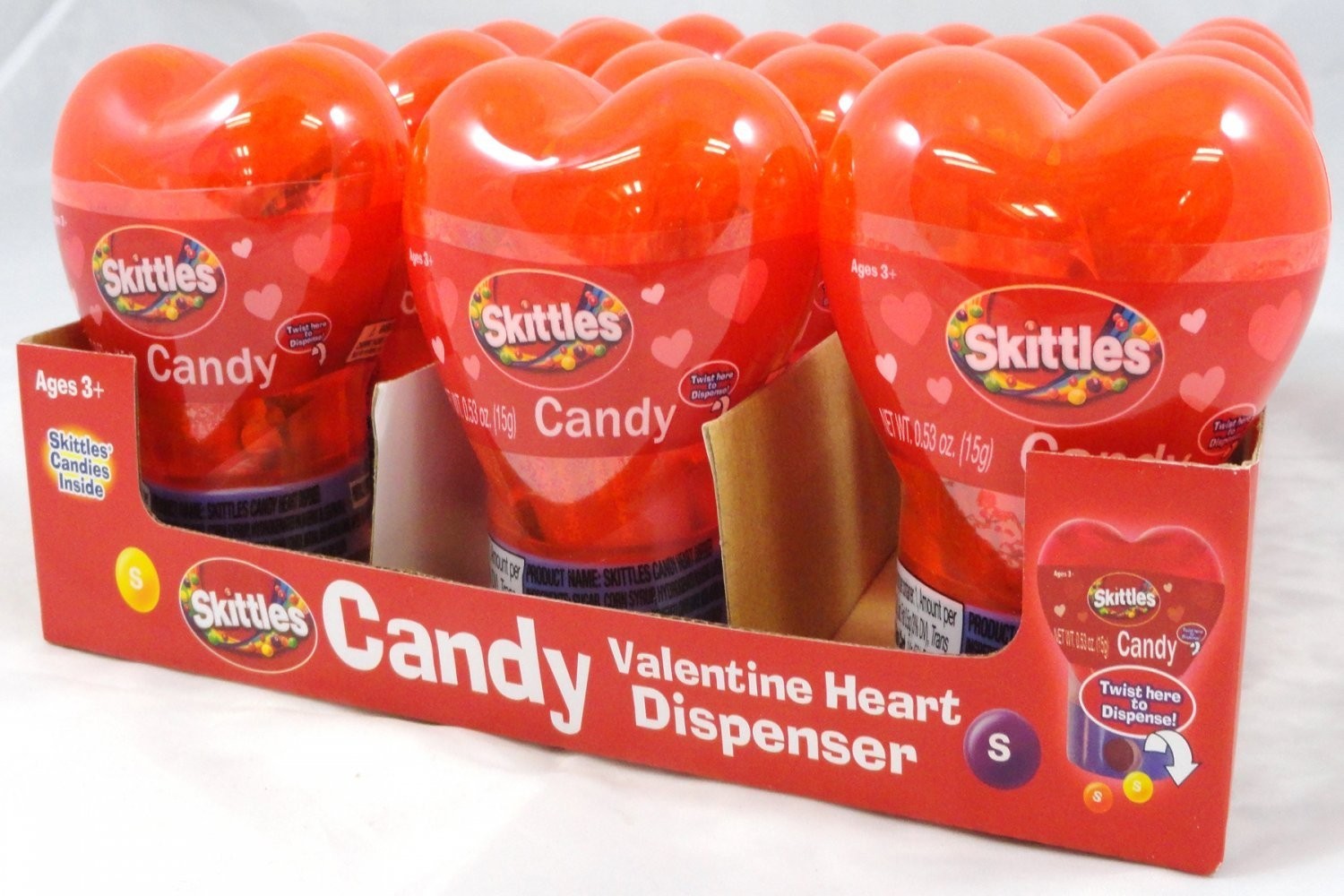 Skittles Skittles Candy Heart Dispenser