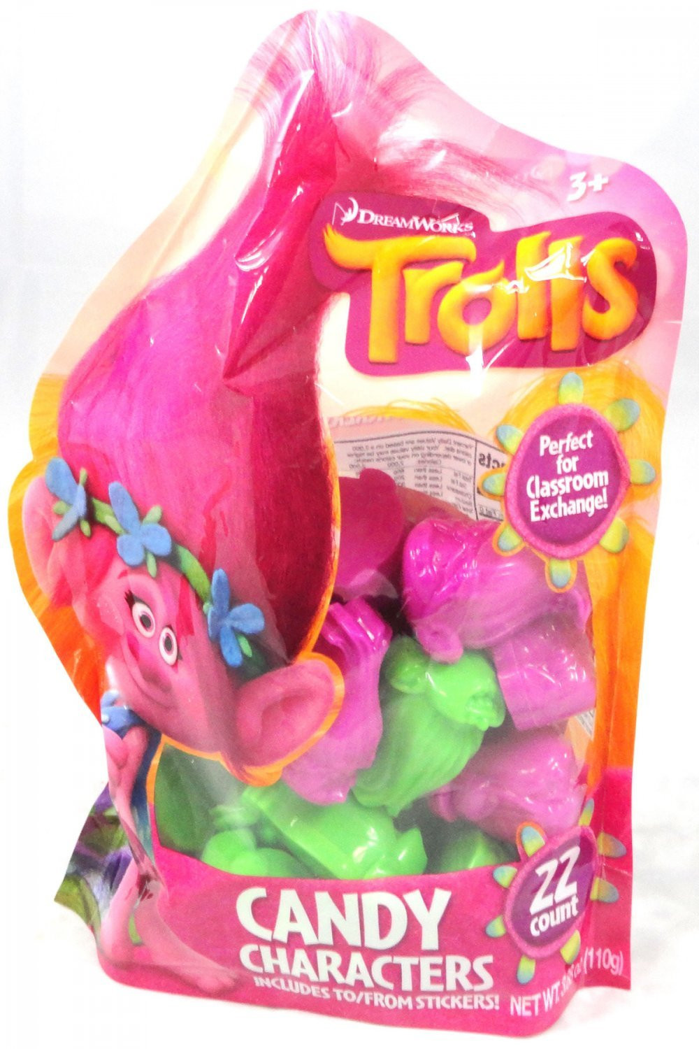  DreamWorks Trolls 22ct. Container Classroom Exchange Gusset Bag