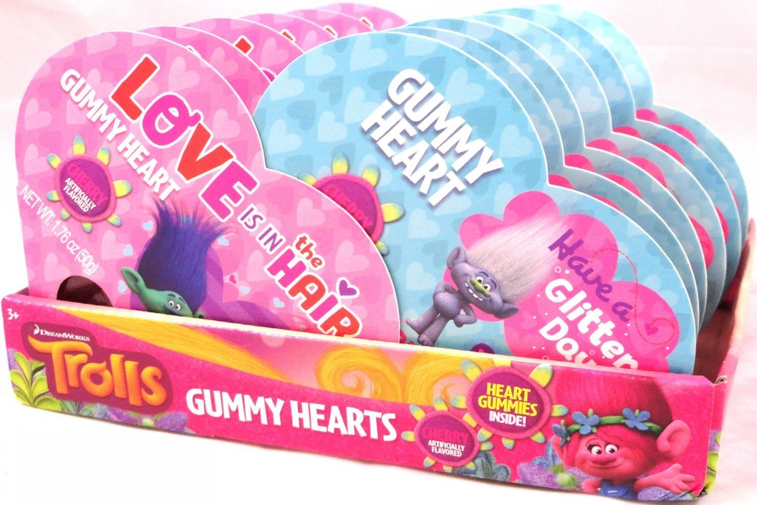 Dreamworks Trolls Trolls Small Gummy Heart Box 