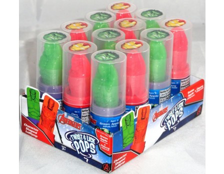 Marvel  Marvel Avengers Twist & Lick Pops