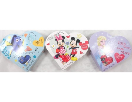 Disney Assorted Taffy Small Heart Box - Finding Dory, Frozen, Mickey