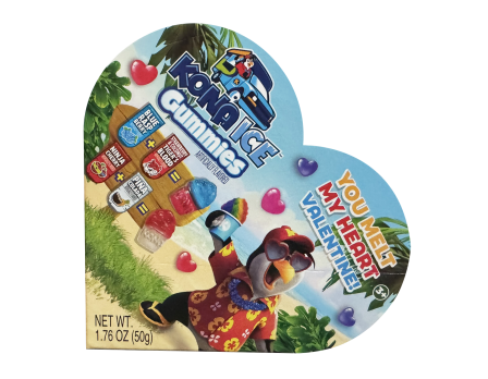 Kona Ice Valentine Gummy Heart Box 1.76oz