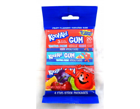 Kool-Aid Kool-Aid 4Pk. Stick Gum Peg Bag