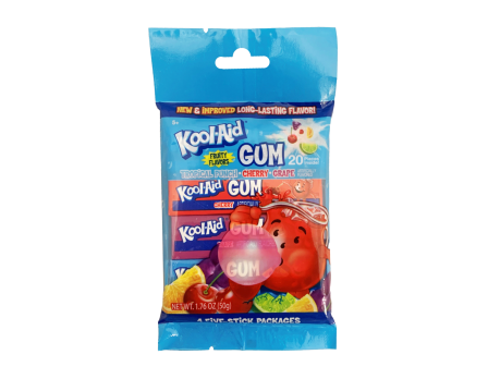 Kool-Aid 4Pk. Stick Gum Peg Bag