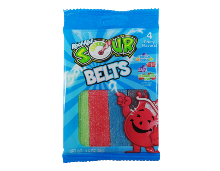 Kool-Aid Kool-Aid Sour Belts Peg Bag 3.5oz.