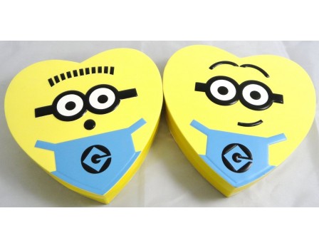 Minions Valentine Foam Heart Box