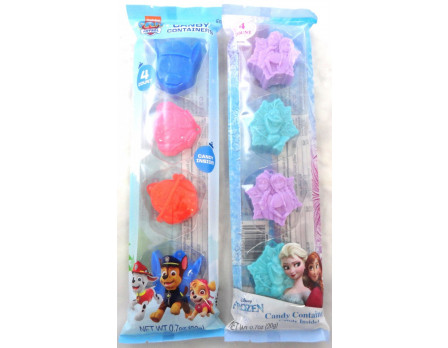 Frozen & Nickelodeon Paw Patrol 4ct. Candy Character Containers 
