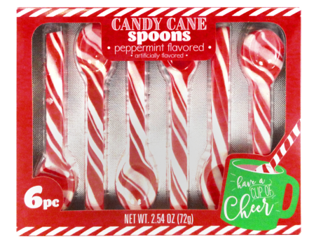 Hilco Holiday Peppermint Candy Spoons 6ct. Box