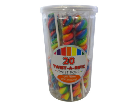 Hilco Rainbow Twist Pops 20ct.