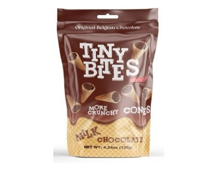 Tiny Bites Tiny Bites Milk Chocolate Waffle Cones Gusset Bag  4.24oz.