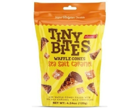 Tiny Bites Tiny Bites Sea Salt Caramel Waffle Cones  Gusset Bag  4.24oz.