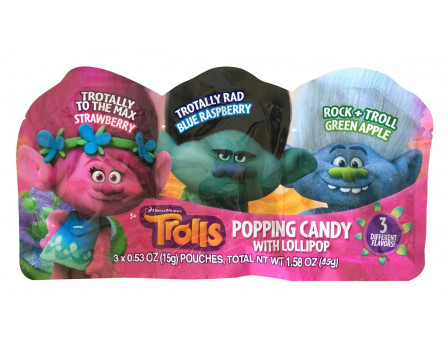 Trolls 3Pk. Popping Candy