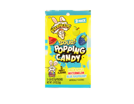 WarHeads WarHeads Easter SOUR 3Pk. Popping Candy Peg Bag .74oz.