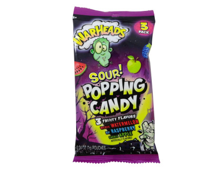 Waheads Warheads Halloween 3Pk. Popping Candy .74oz.