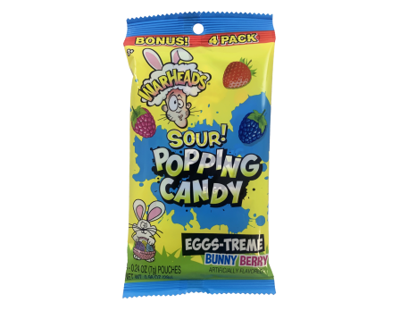 Easter SOUR 4Pk. Popping Candy Peg Bag .98oz.